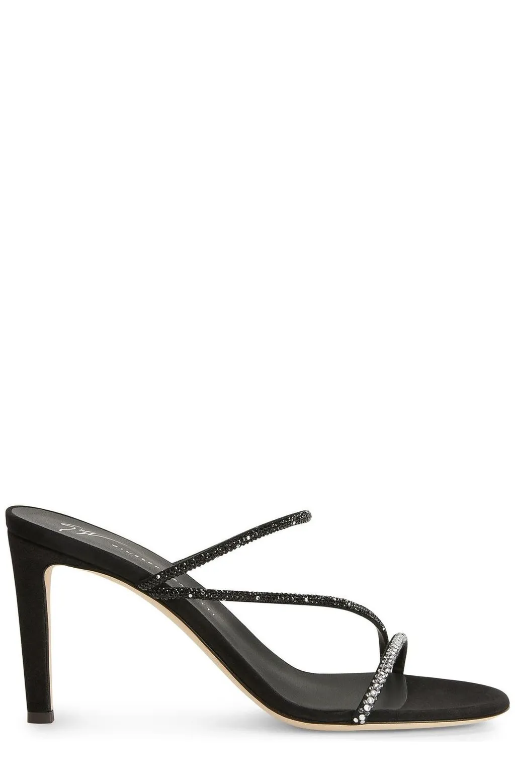 Crystal-Embellished Thong Sandals