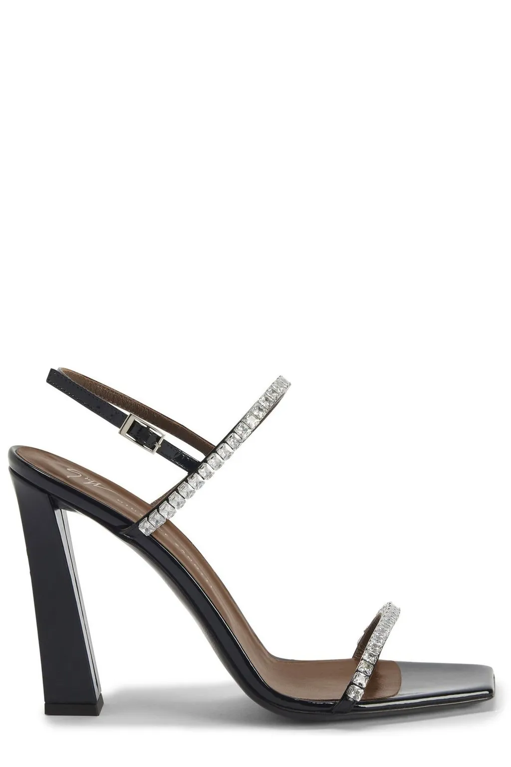 Crystal Embellished Strappy Heeled Sandals