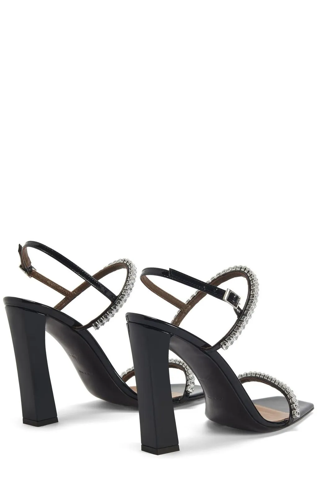 Crystal Embellished Strappy Heeled Sandals