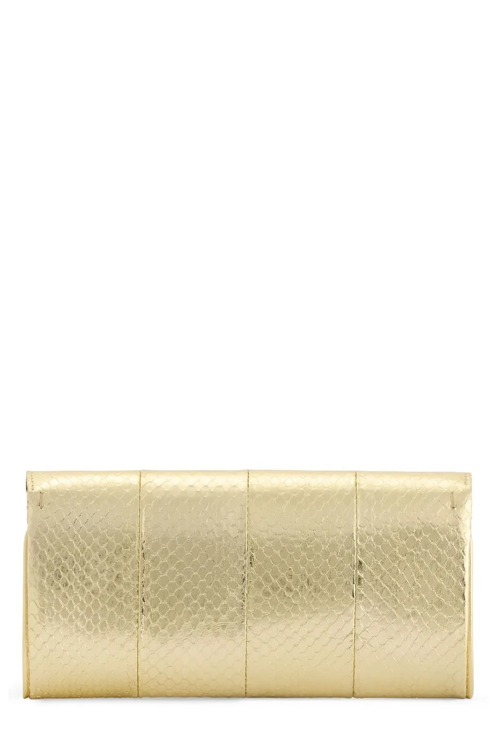 Quilted Metallic Clutch
