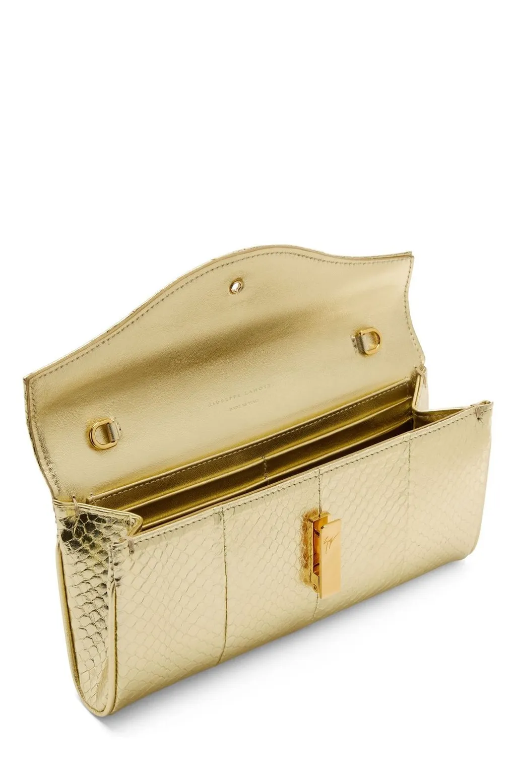 Quilted Metallic Clutch