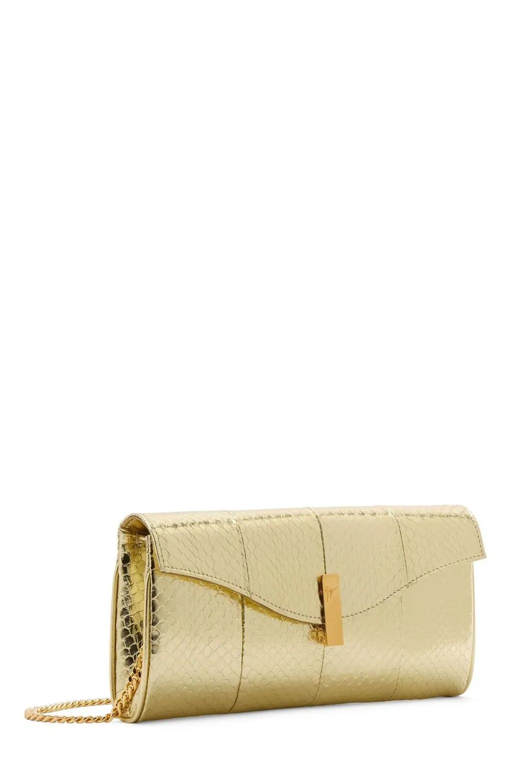 Quilted Metallic Clutch