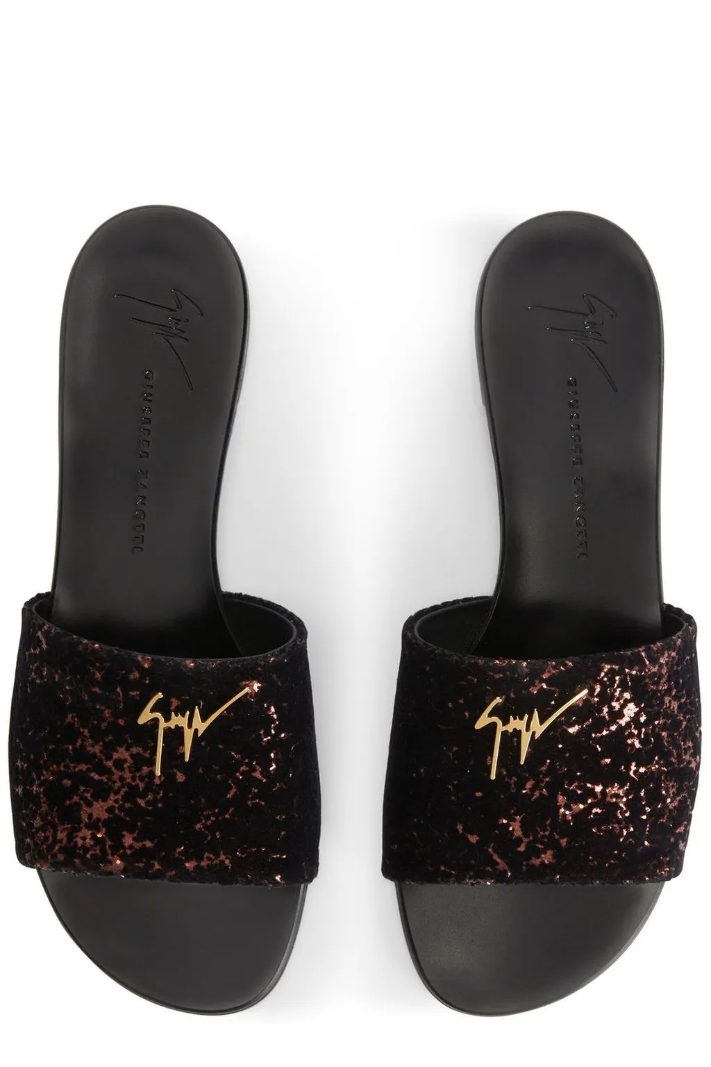 Flats With Glitter Embellishment