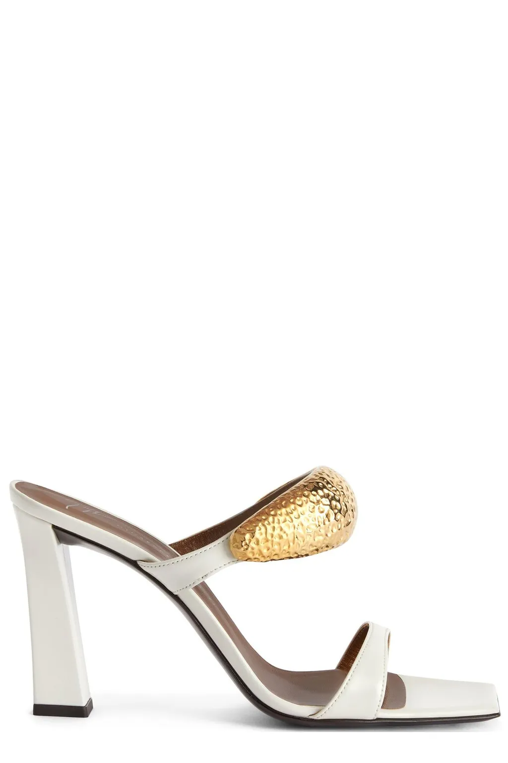 Mules With Gold-Tone Metal Detail