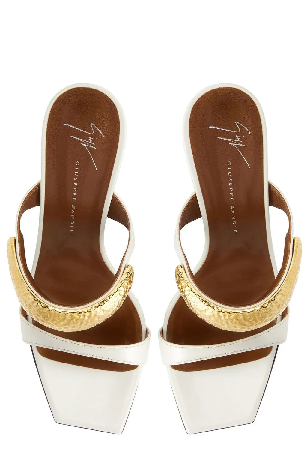 Mules With Gold-Tone Metal Detail