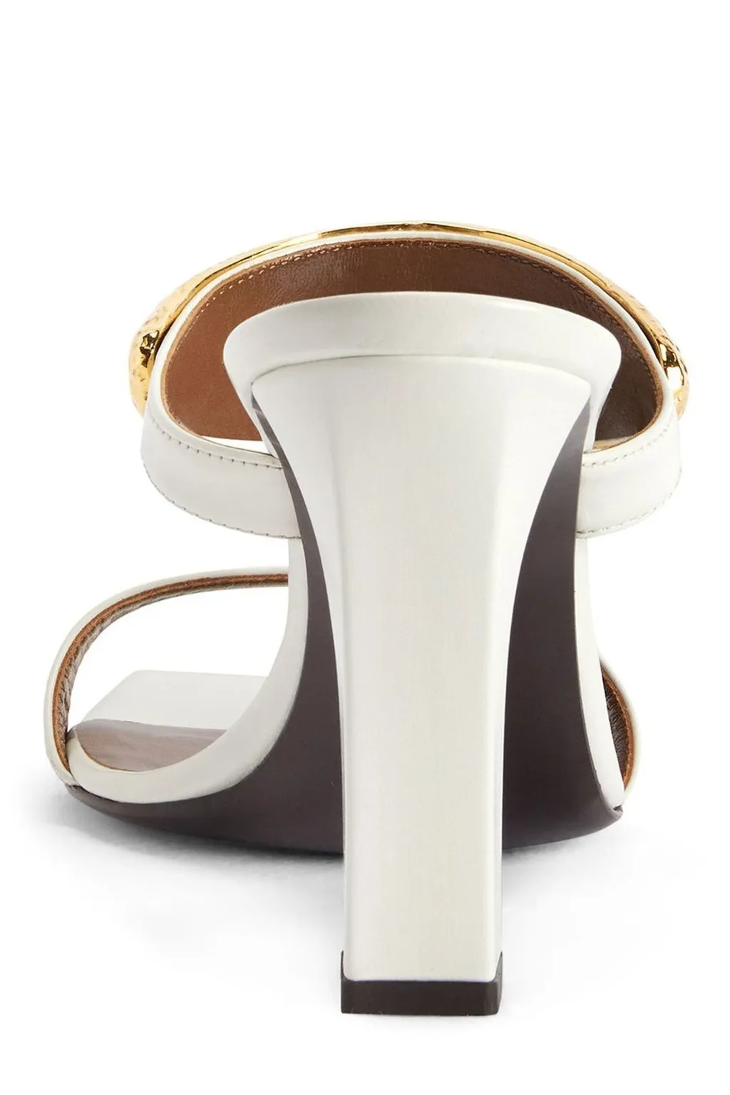 Mules With Gold-Tone Metal Detail