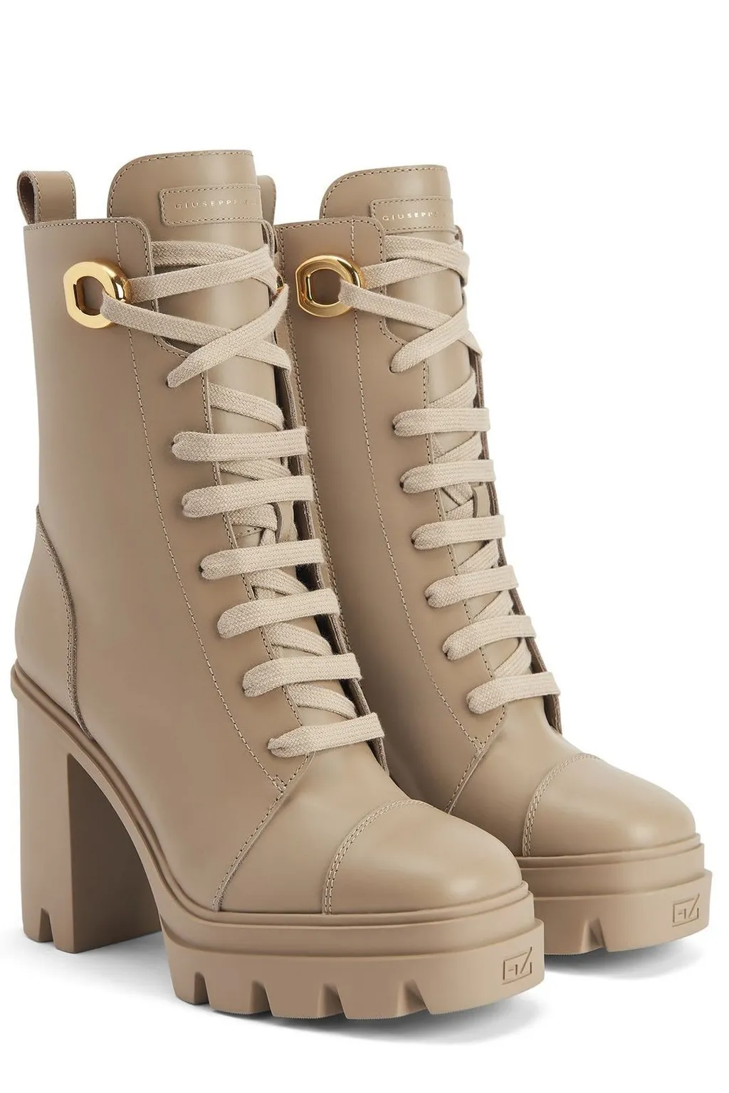 Lace-Up Platform Boots