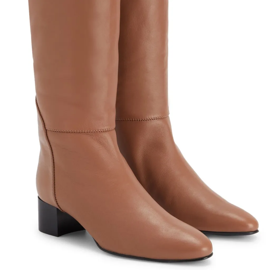 Knee-High Leather Boots