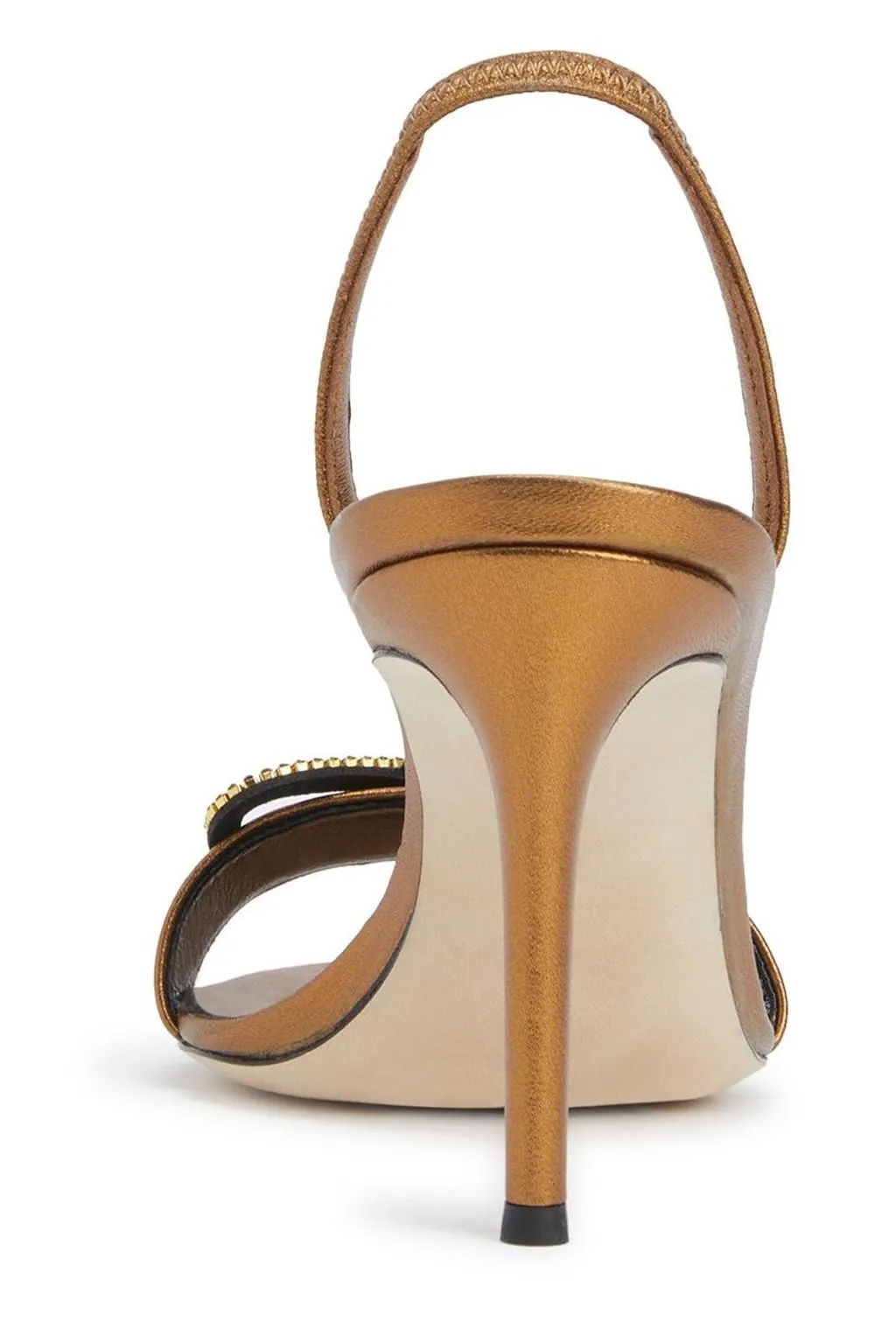 Bow Embellished Slingback Sandals