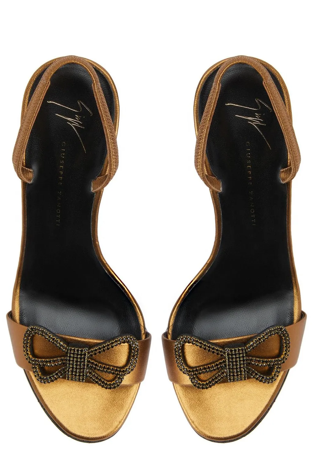 Bow Embellished Slingback Sandals