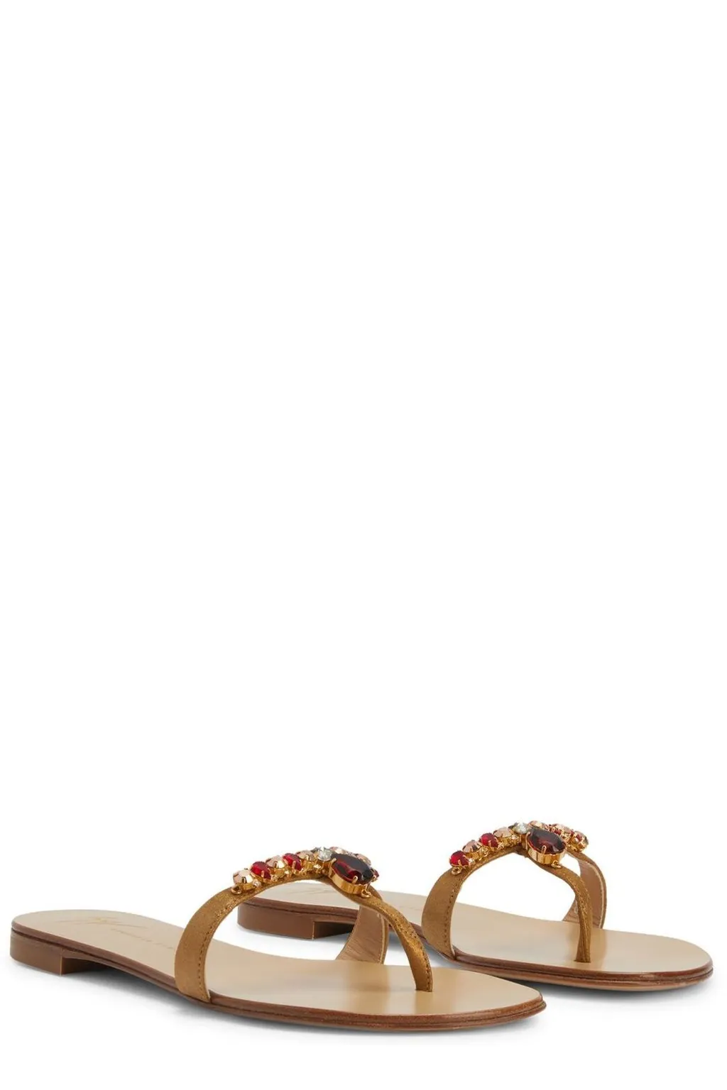 Flat Sandals With Embellishment