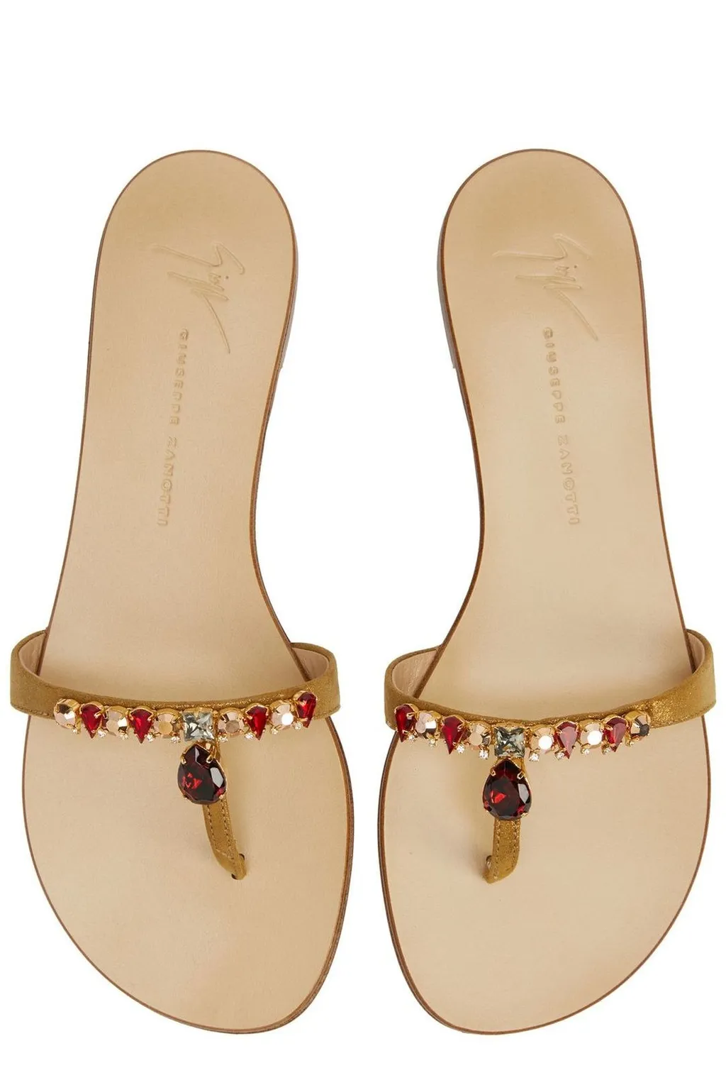 Flat Sandals With Embellishment