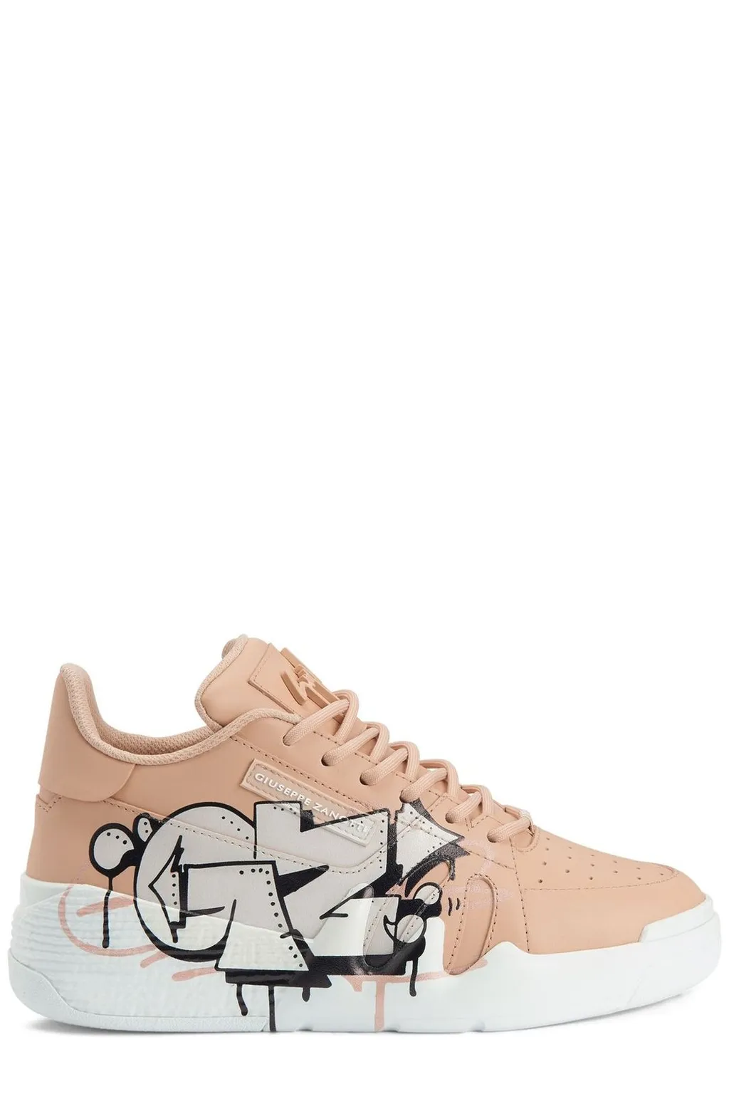 Low-Top Sneakers With Graffiti Print