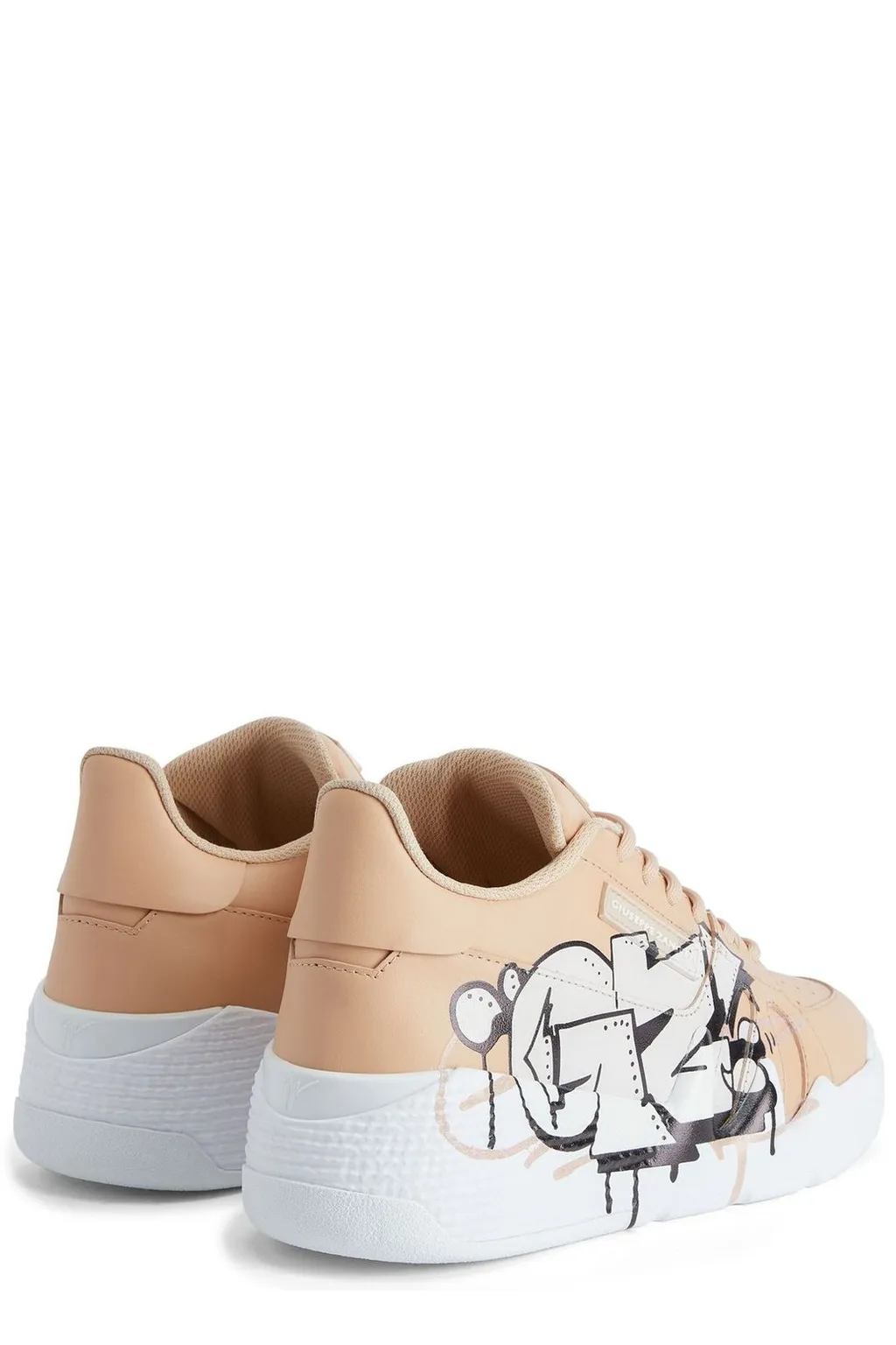 Low-Top Sneakers With Graffiti Print