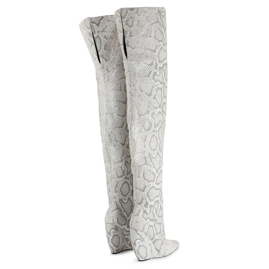 Over-The-Knee Wedge Boots