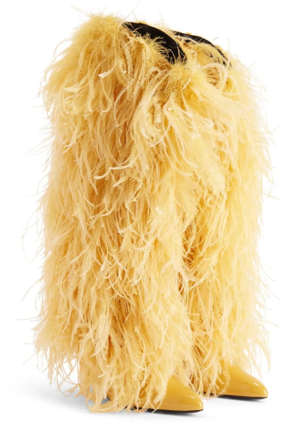 Feather-Trimmed Boots