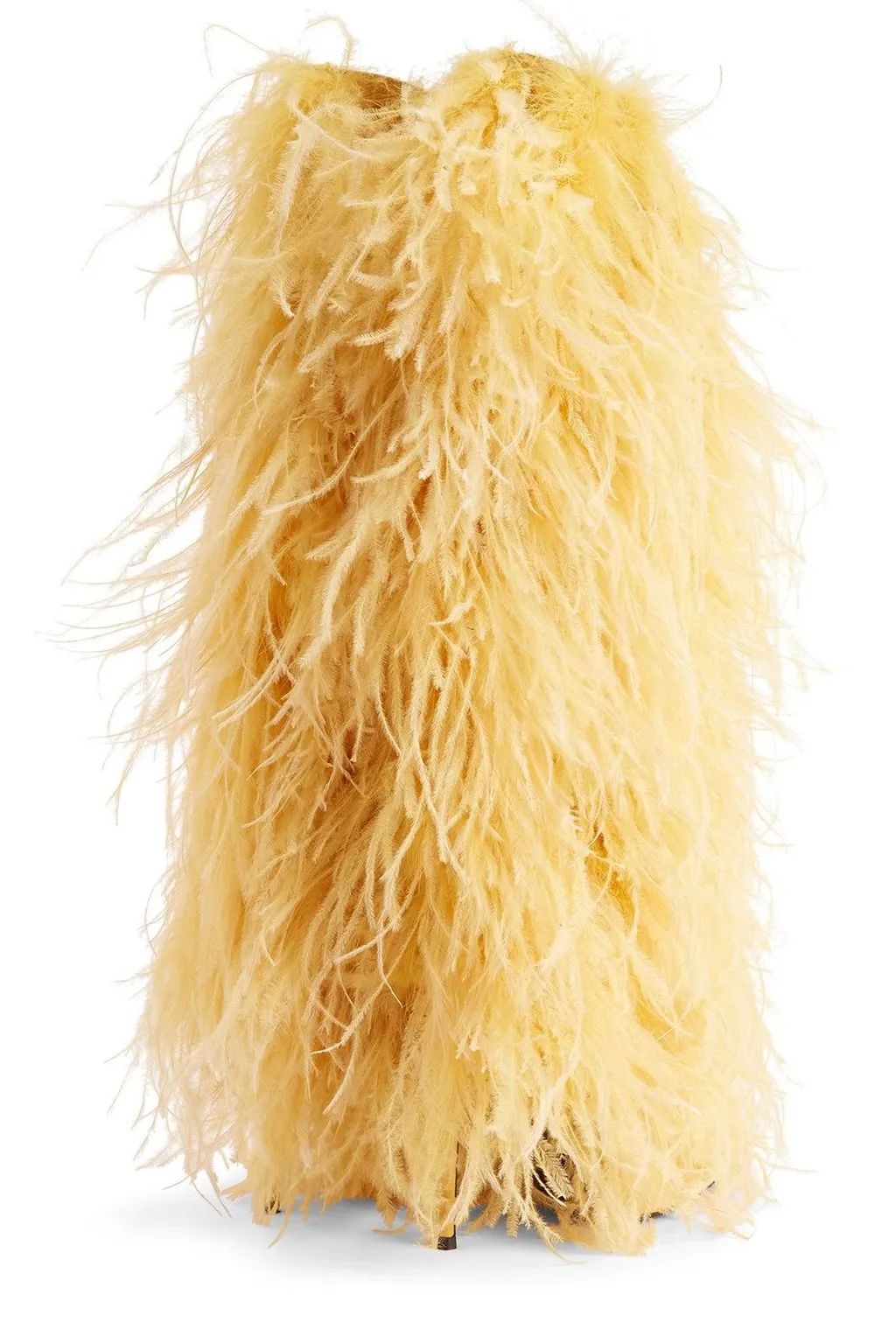 Feather-Trimmed Boots