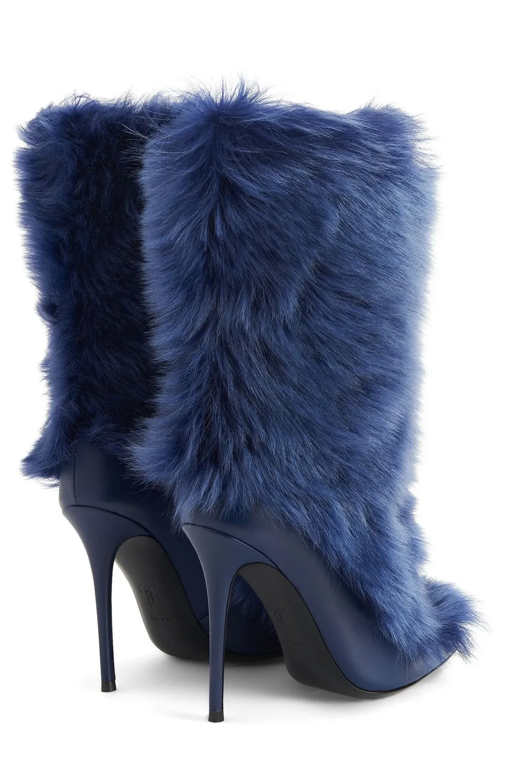 Furry High-Heeled Boots