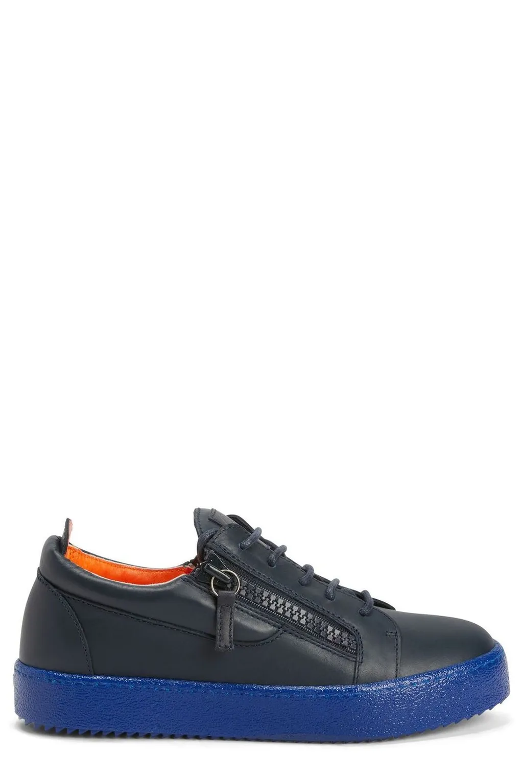 Low-Top Sneakers With Side Zip