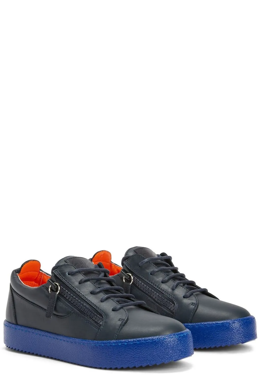 Low-Top Sneakers With Side Zip