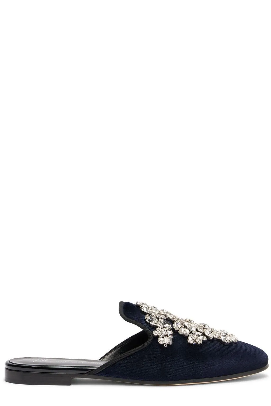 Mules With Crystal Embellishment