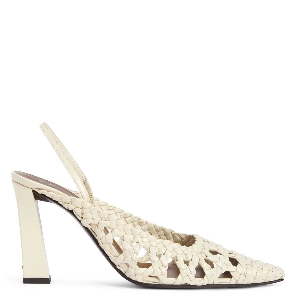 Woven Slingback Pumps