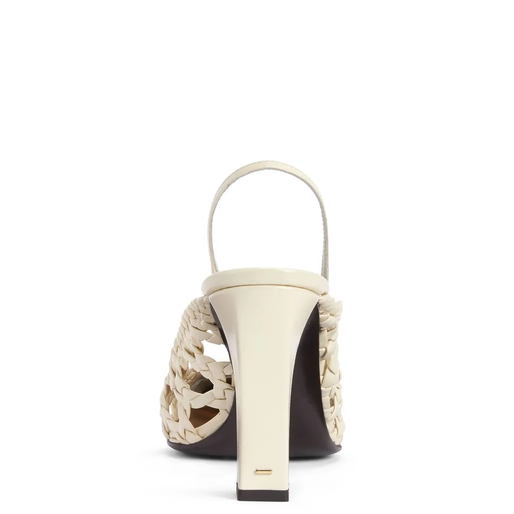 Woven Slingback Pumps