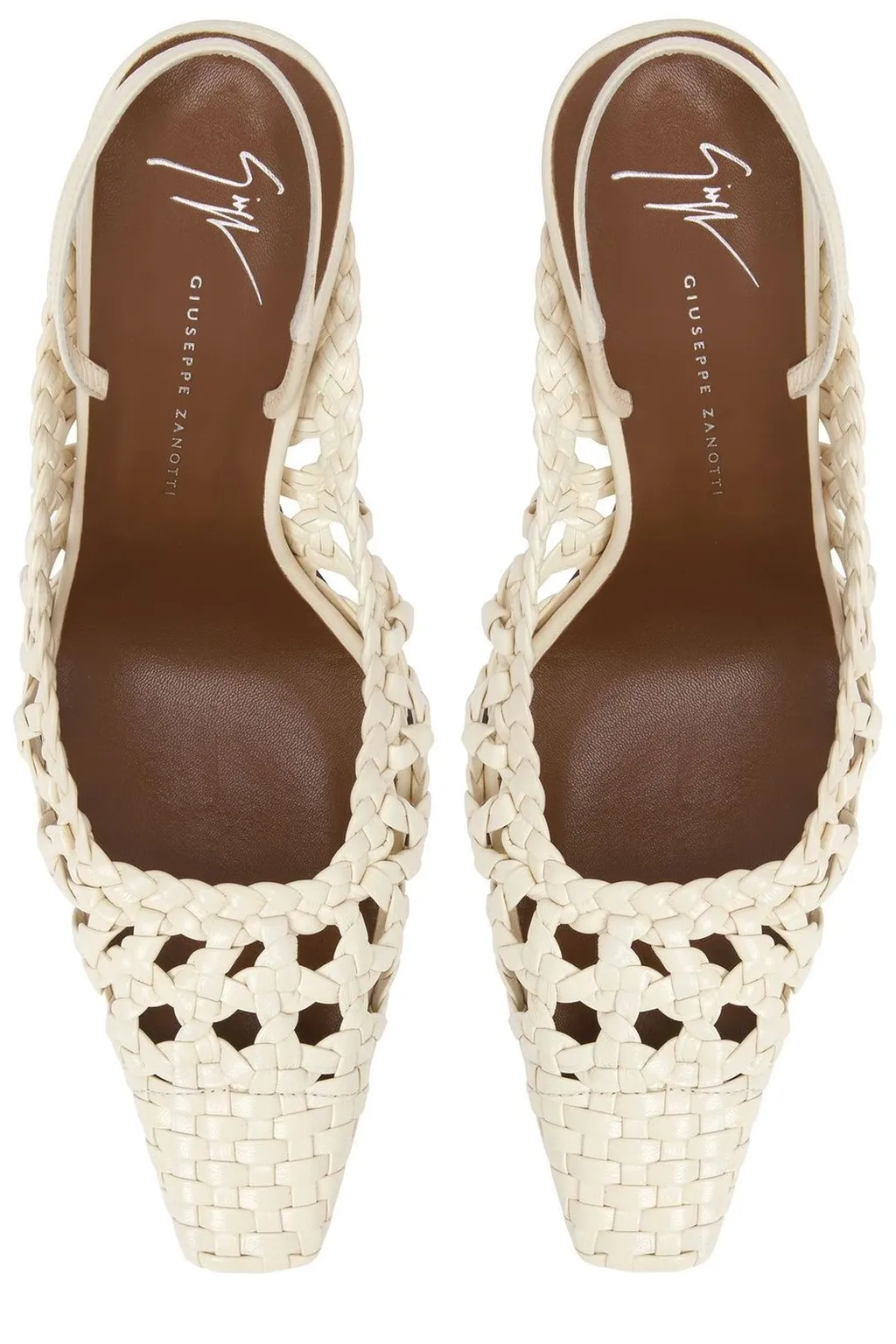 Woven Slingback Pumps