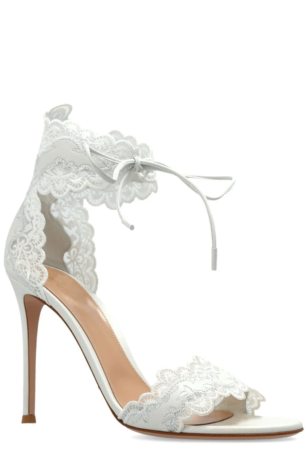 Lace-Trimmed Sandals