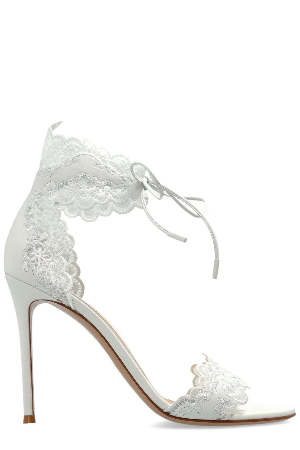 Lace-Trimmed Sandals