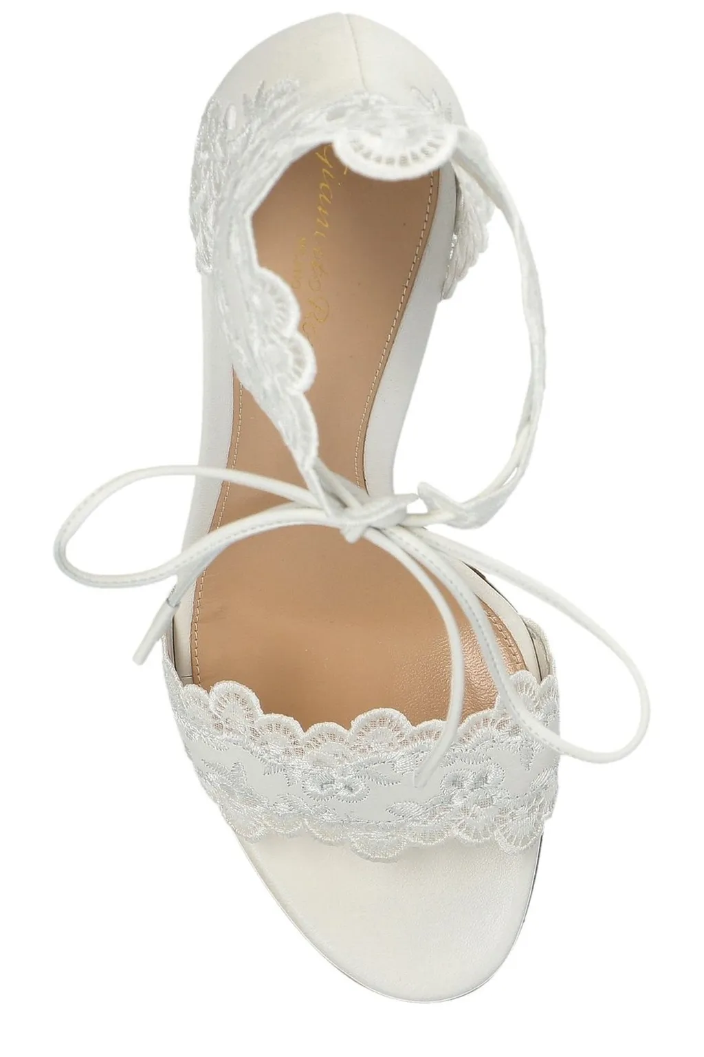 Lace-Trimmed Sandals