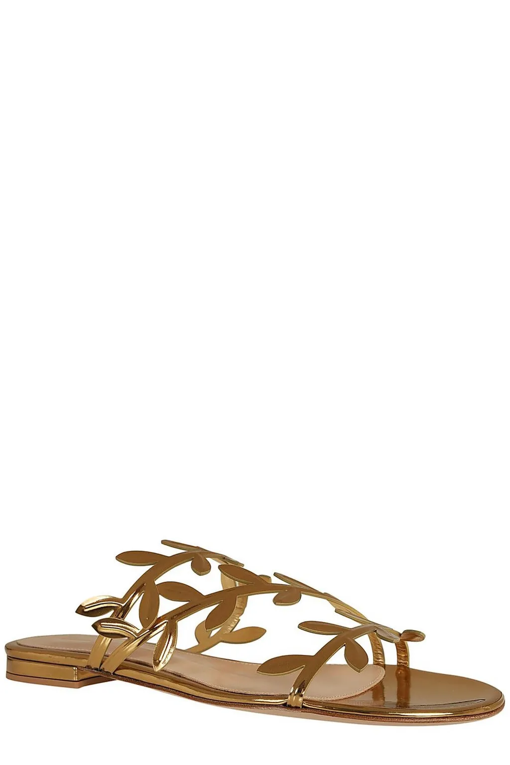 Flat Sandals With Flower Appliqu
Uevo