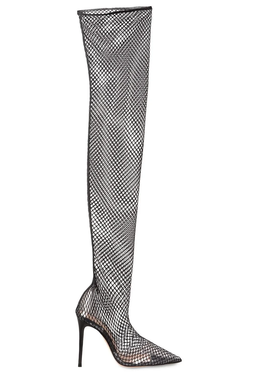 Fishnet Over-The-Knee Boots