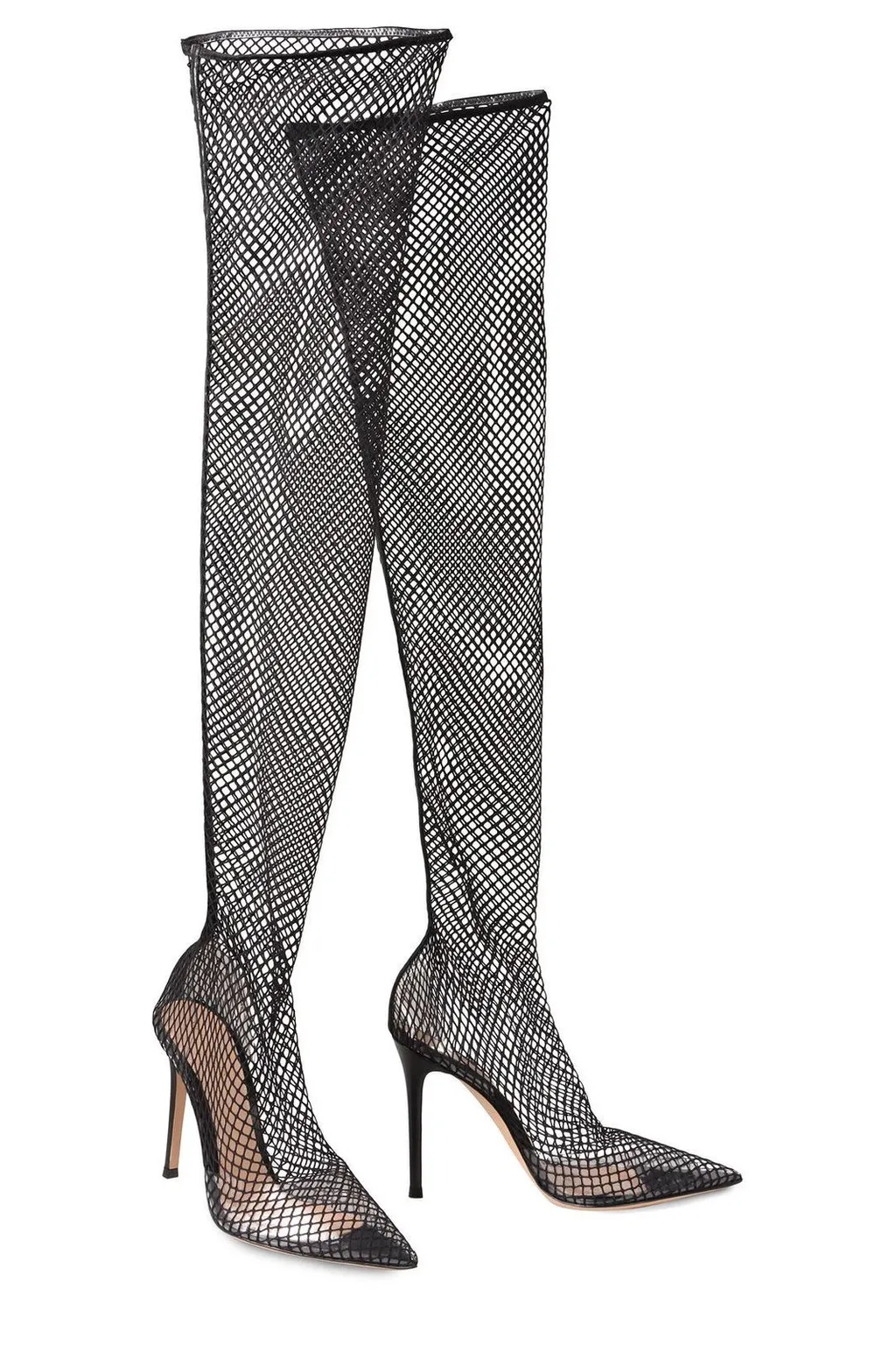 Fishnet Over-The-Knee Boots