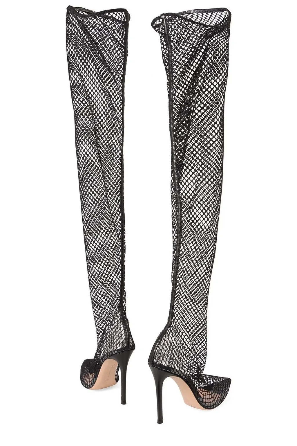 Fishnet Over-The-Knee Boots