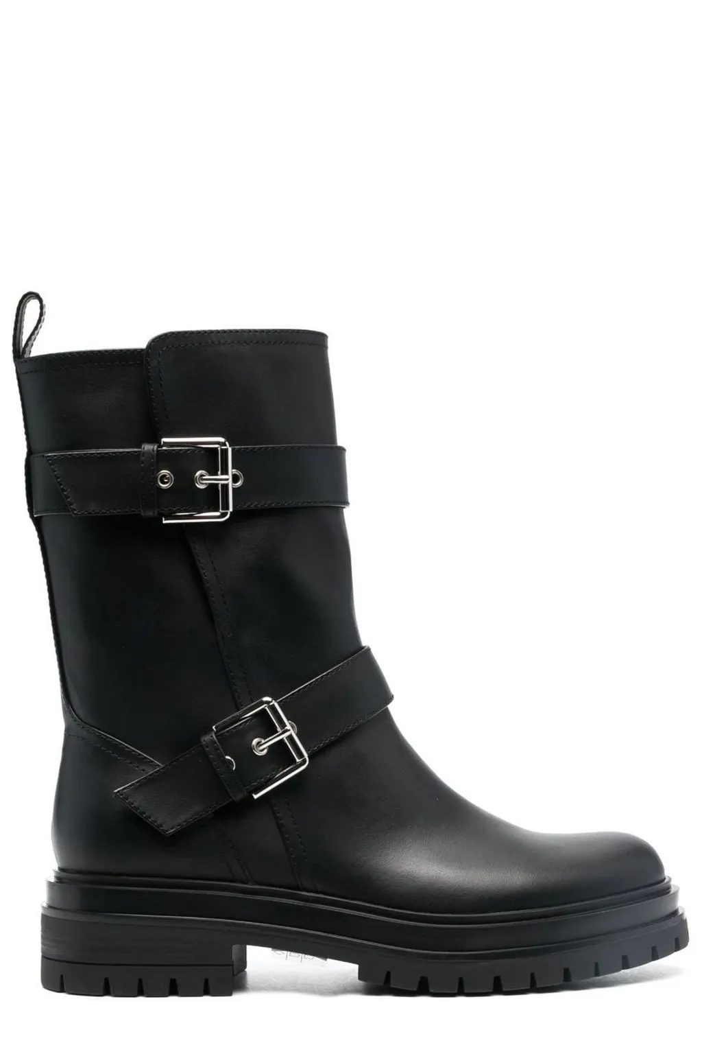 Buckled Leather Boots
