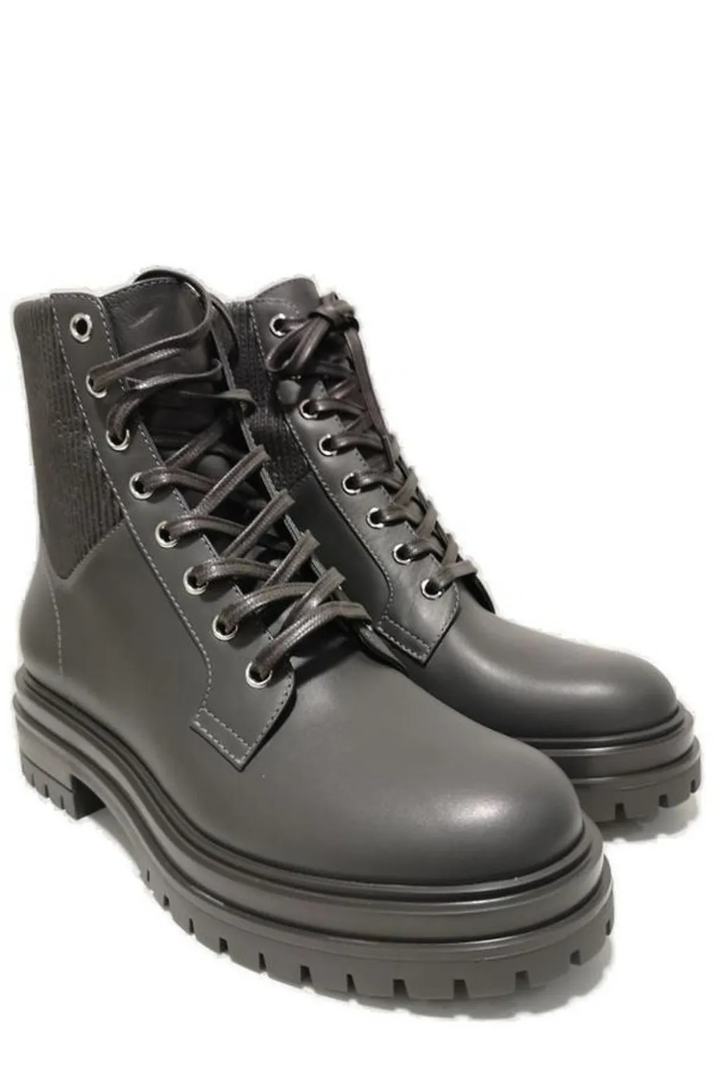Lace-Up Combat Boots