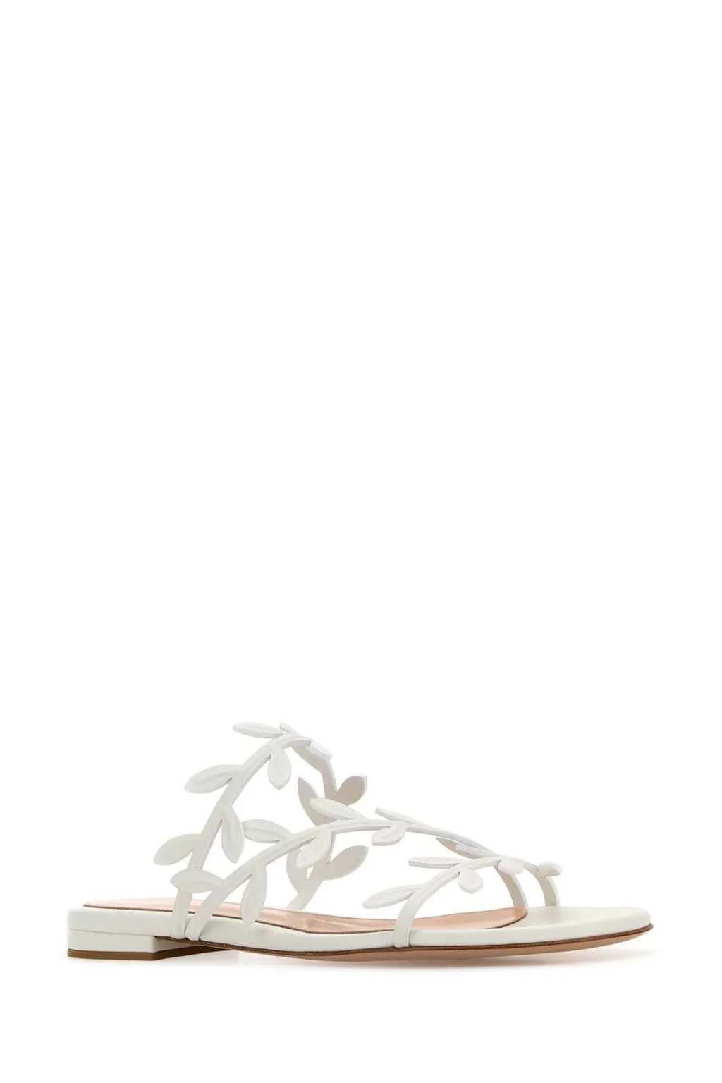 Floral Leaf Flat Sandals