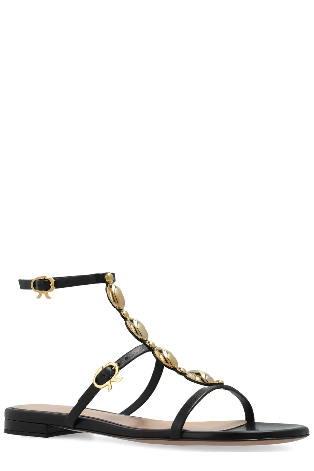 Gancini Flat Sandals