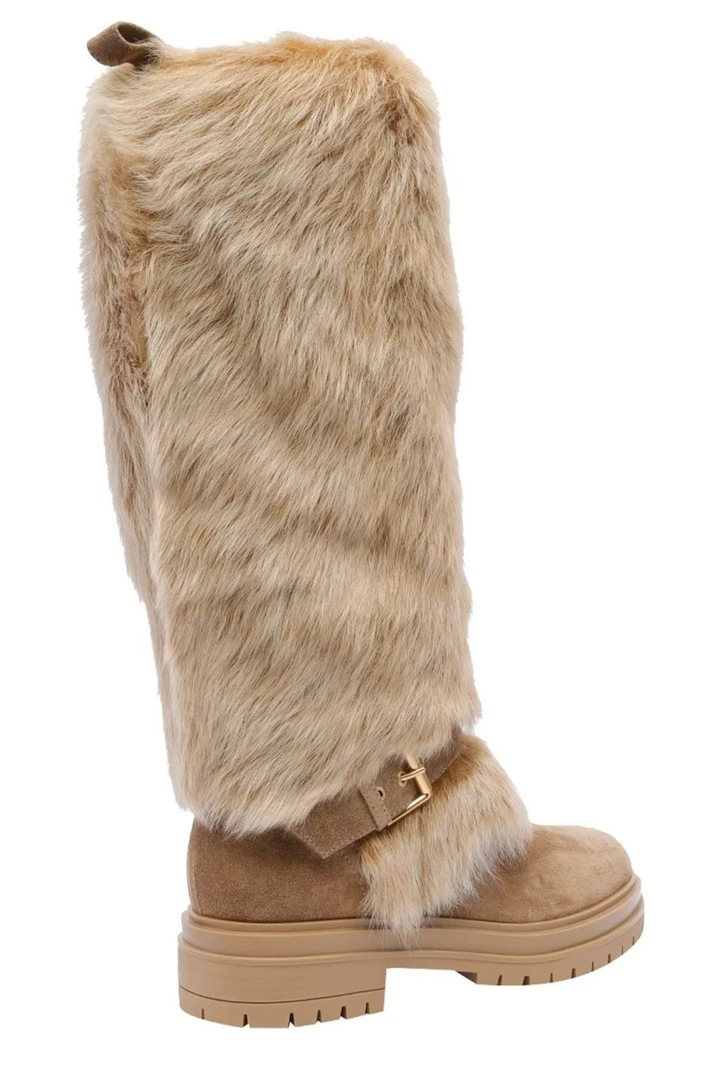 Knee-High Fur Boots