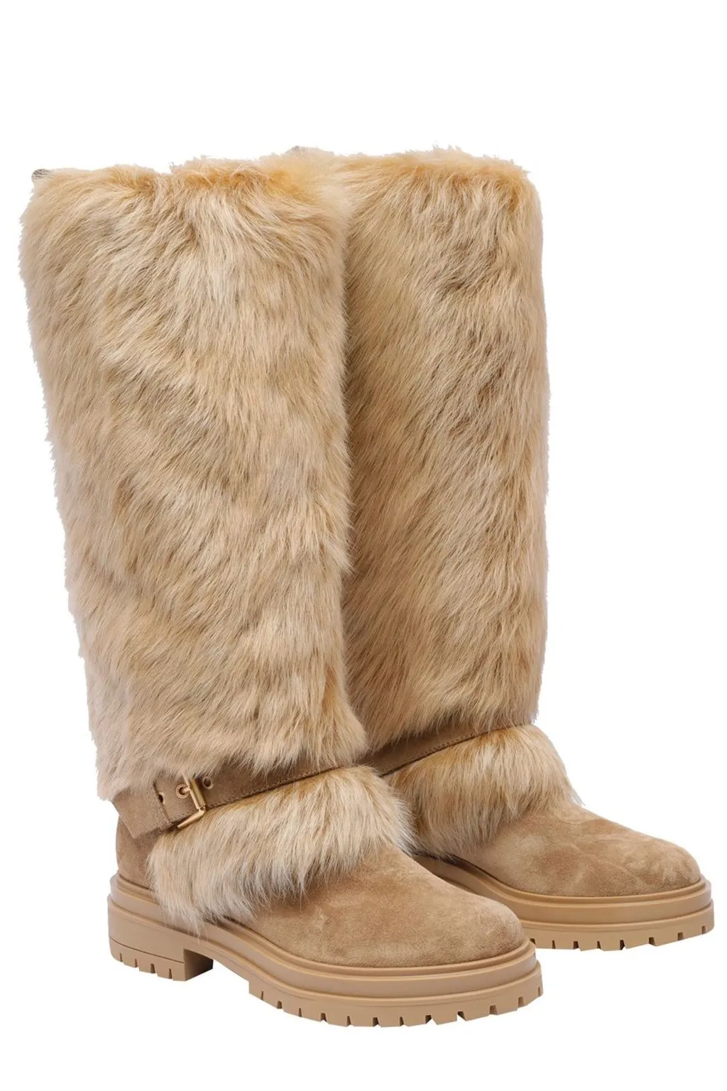 Knee-High Fur Boots