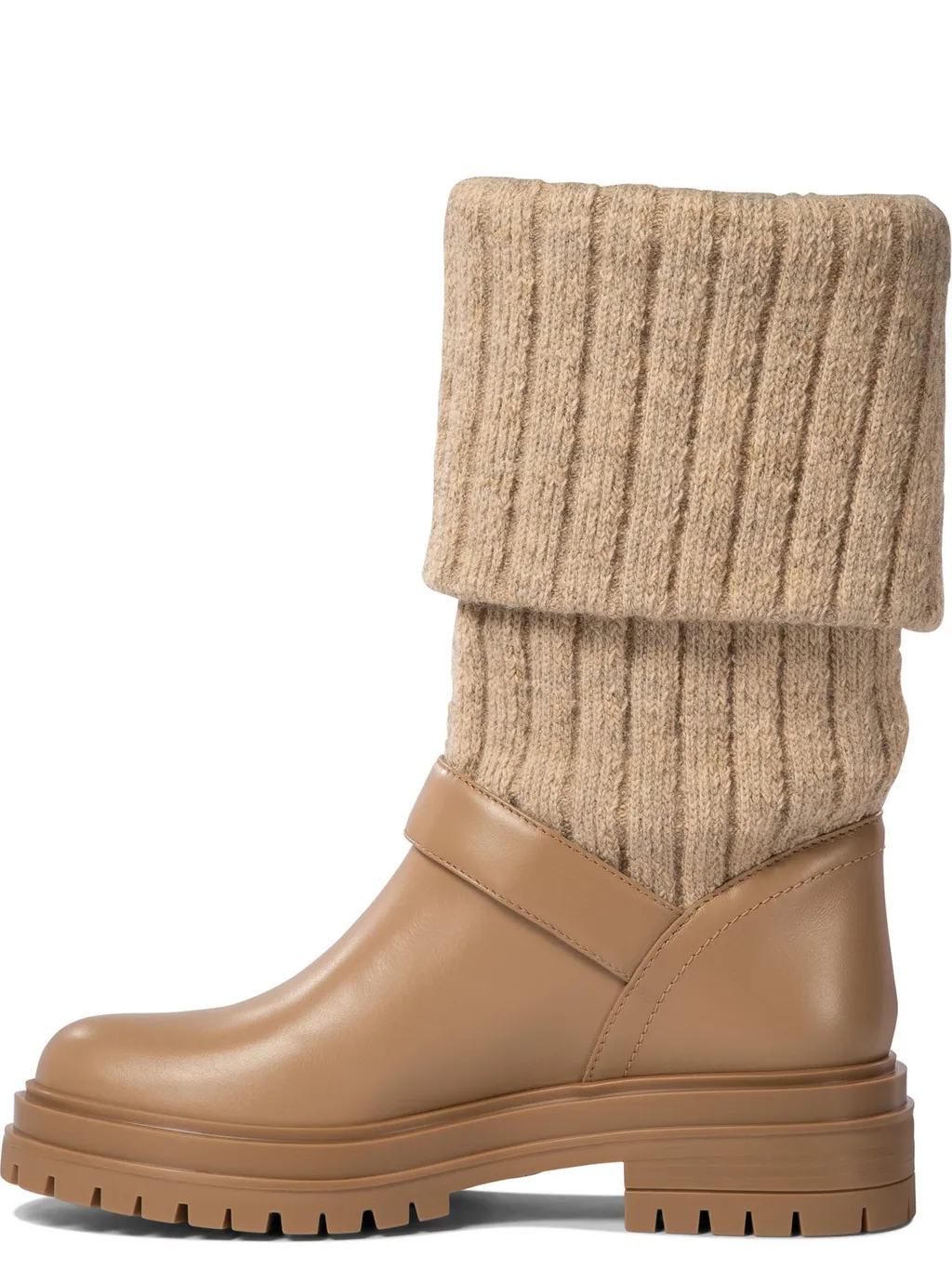 Boots With Knit Cuff