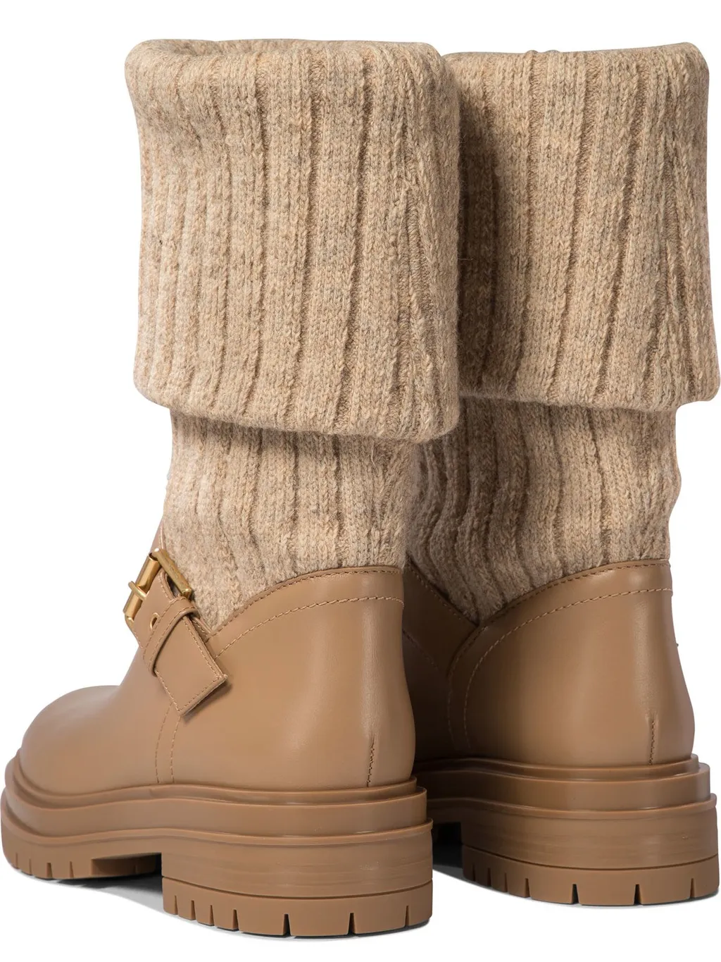 Boots With Knit Cuff