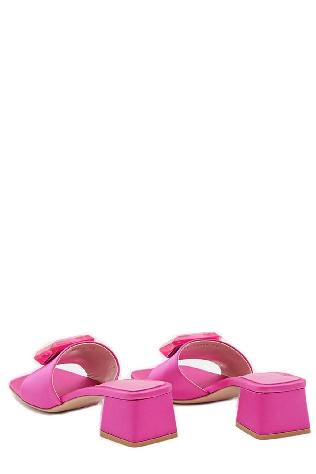 Mules With Jewel Embellishment