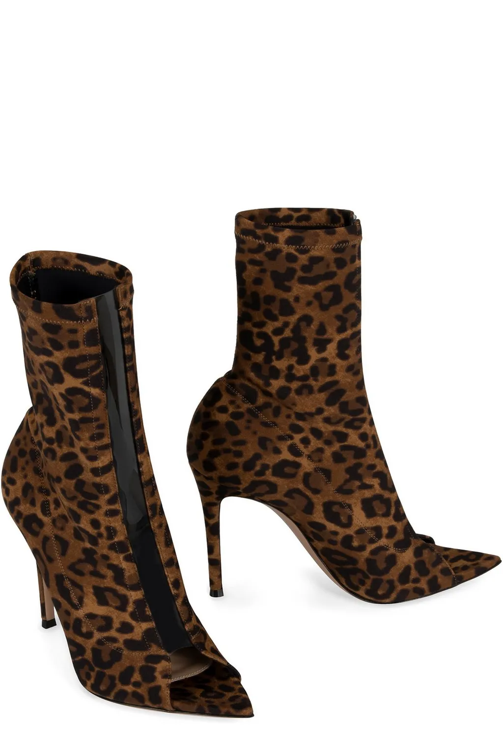 Peep-Toe Ankle Boots
