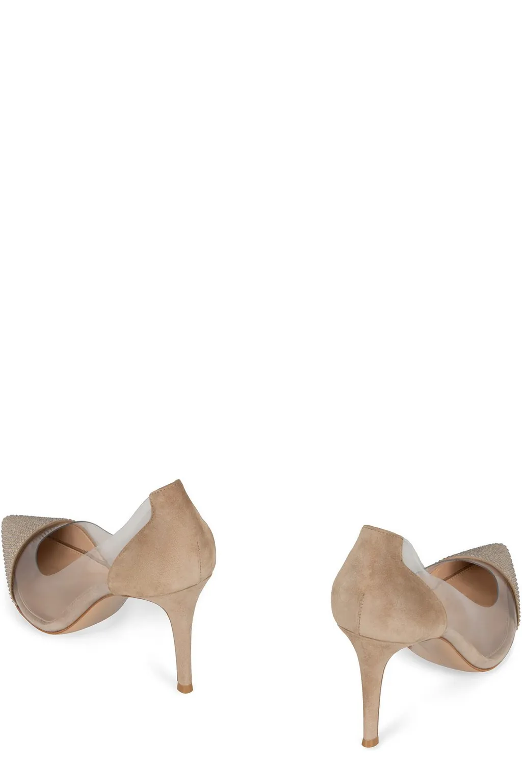 Pointed Toe Pumps With Crystals