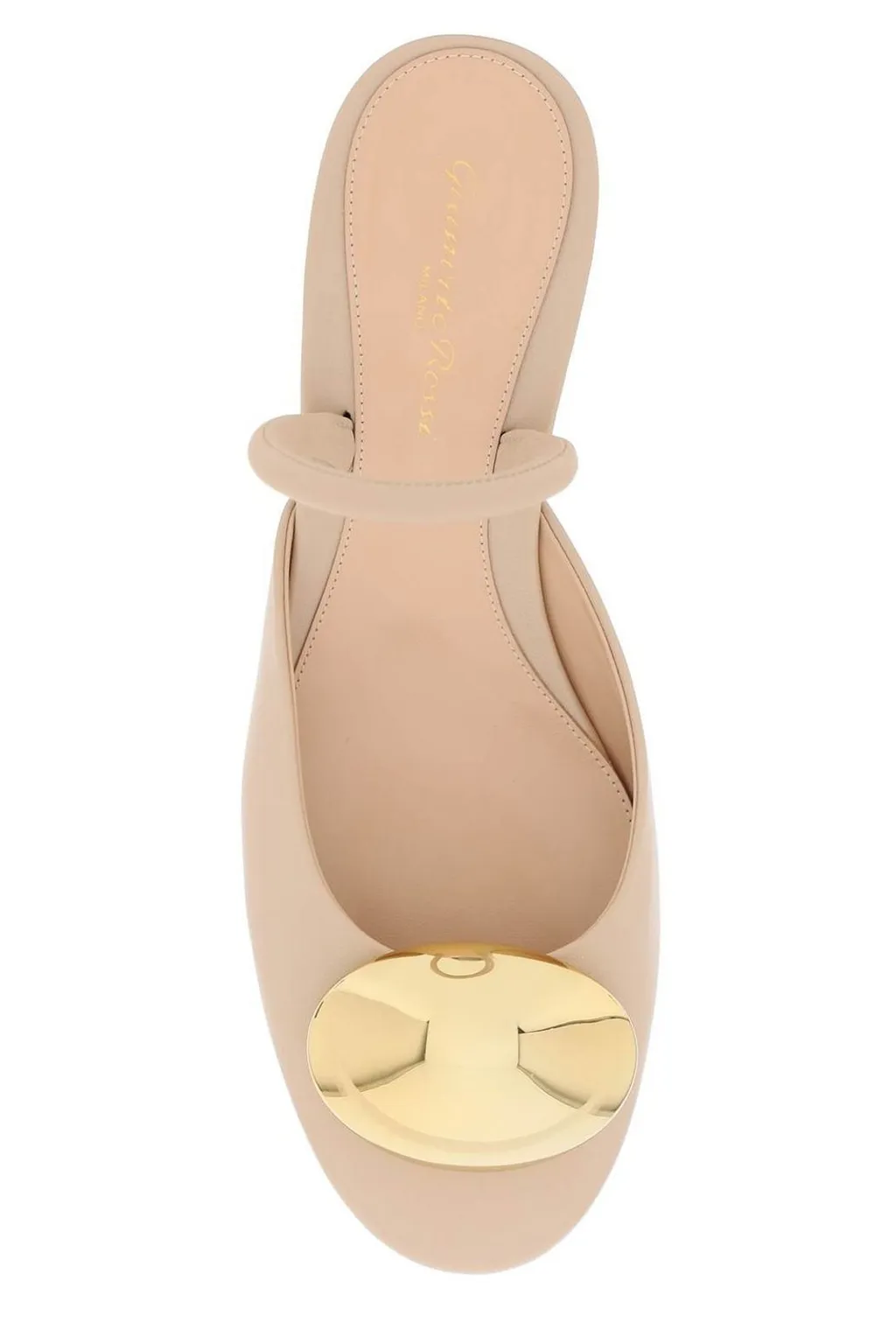 Mules With Golden Buckle