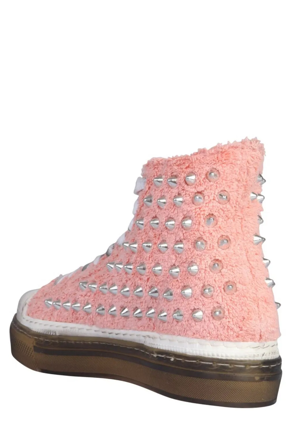 High-Top Sneakers With Studs