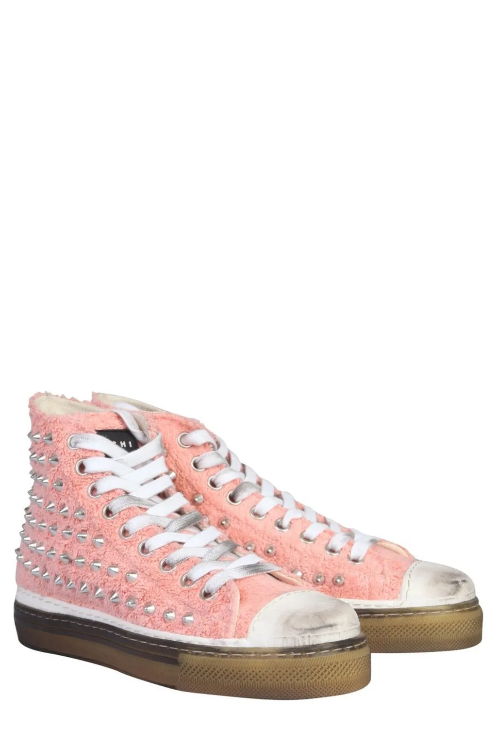 High-Top Sneakers With Studs