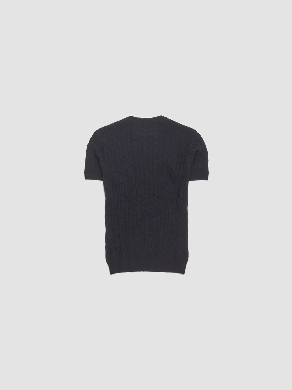 Cable Knit Short Sleeve Sweater